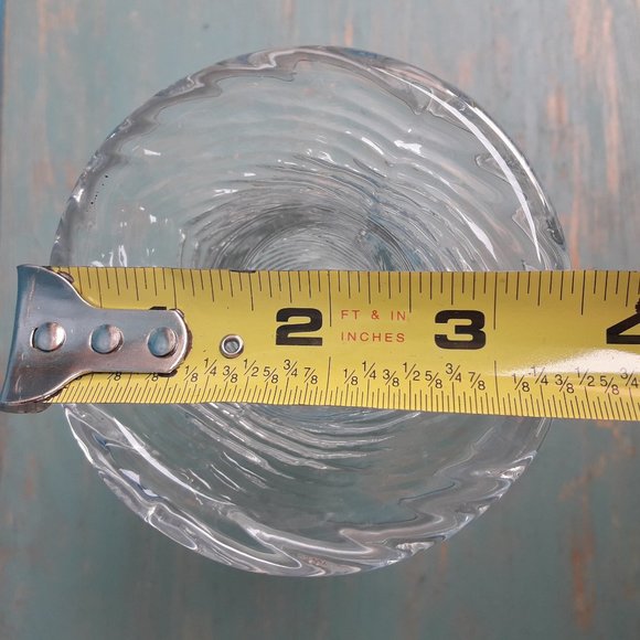 Glass Candle Holders Vintage Boda Sweden in Original Box Big Clear Solid Chunky - Picture 14 of 16